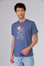 Remera SUN azul melange (Solo talles S y L) - Mayorista BRAVO Jeans