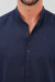 Camisa cuello mao FOSTER azul marino (Solo talles L y 2XL) - comprar online