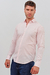Camisa lino rayada CARSON rosa - Mayorista BRAVO Jeans