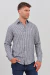 Camisa lino rayada CARSON azul marino