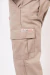 Pantalón cargo Snipe de gabardina Beige - comprar online