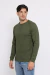 Remera raglan manga larga Waffle verde militar