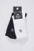 Pack x2 medias Becker blanco y negro