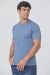 Remera con lycra Slim Fit Azulino - comprar online