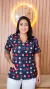 BLUSA SCRUB ESTAMPADA - Mickey fundo preto