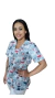 BLUSA SCRUB ESTAMPADO VETERINARIA - comprar online
