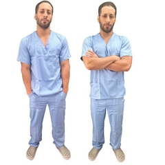 Conjunto Tradicional Masculino em Gabardine Azul Claro