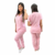 Pijama Cirúrgico Conjunto Hospitalar Liso-Rosa Claro