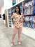 Blusa Scrub Estampada em Oxfordine Acinturada Enfermeira Fundo Nude na internet