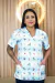 BLUSA SCRUB ESTAMPADA ALADIM AZUL