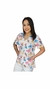 BLUSA SCRUB ESTAMPADA PRINCESAS - JS Uniformes