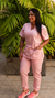 CONJUNTO PIJAMA CIRÚRGICO SCRUB JOGGER LINHA LUXO ROSA CLARO - comprar online