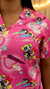 BLUSA SCRUB ESTAMPADA MENINAS SUPER PODEROSAS ROSA - comprar online