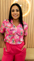 BLUSA SCRUB ESTAMPADA MENINAS SUPER PODEROSAS ROSA na internet