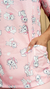 BLUSA SCRUB ESTAMPADA GATINHA MARIE ROSA - comprar online