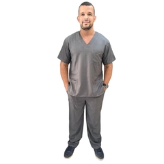 Conjunto Tradicional Masculino em Gabardine Grafite