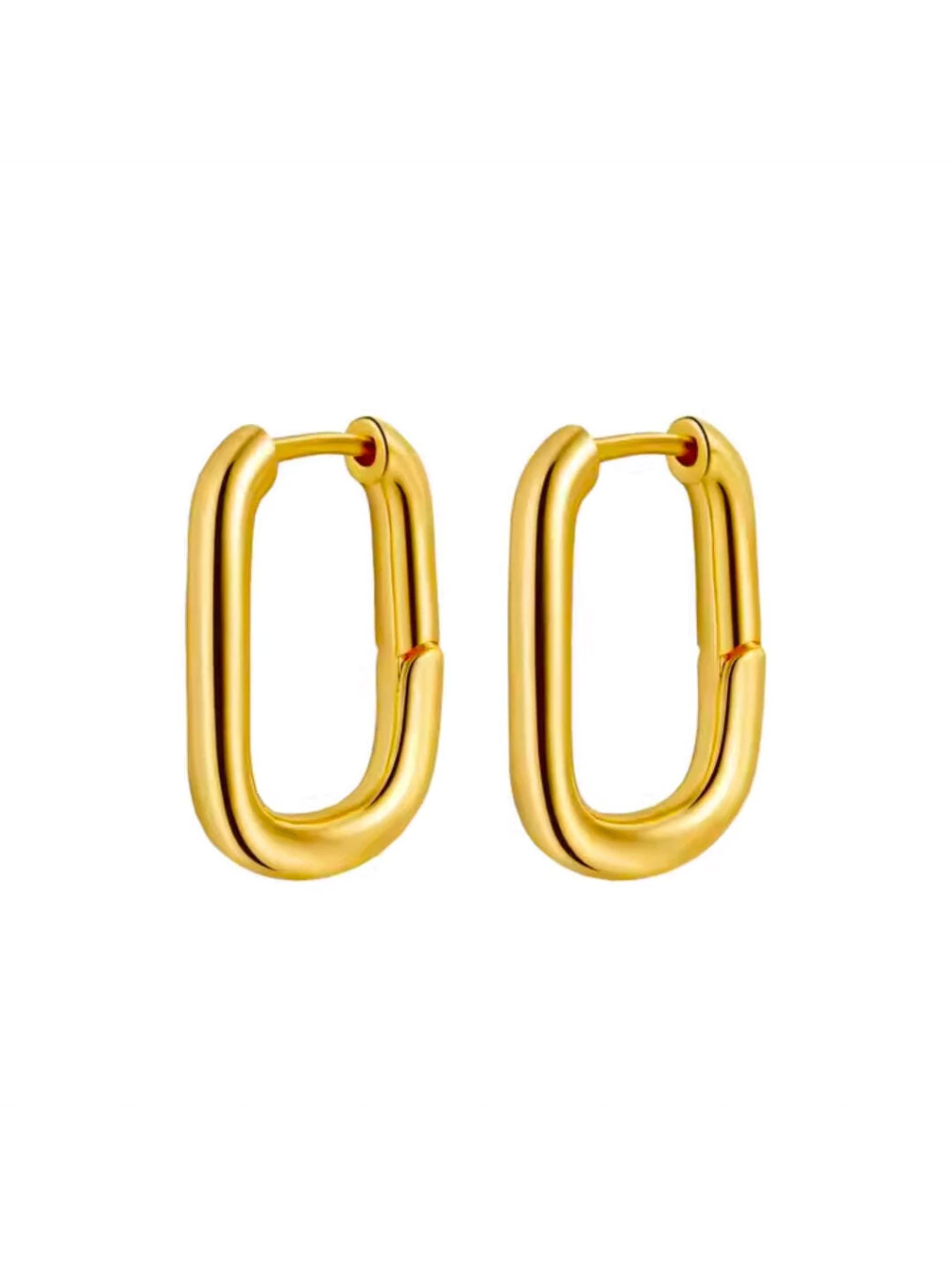 Brinco Rachel de Aço Dourado