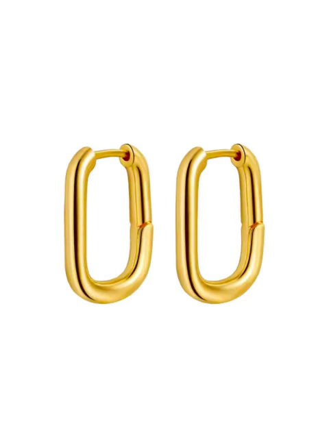 Brinco Rachel de Aço Dourado - comprar online