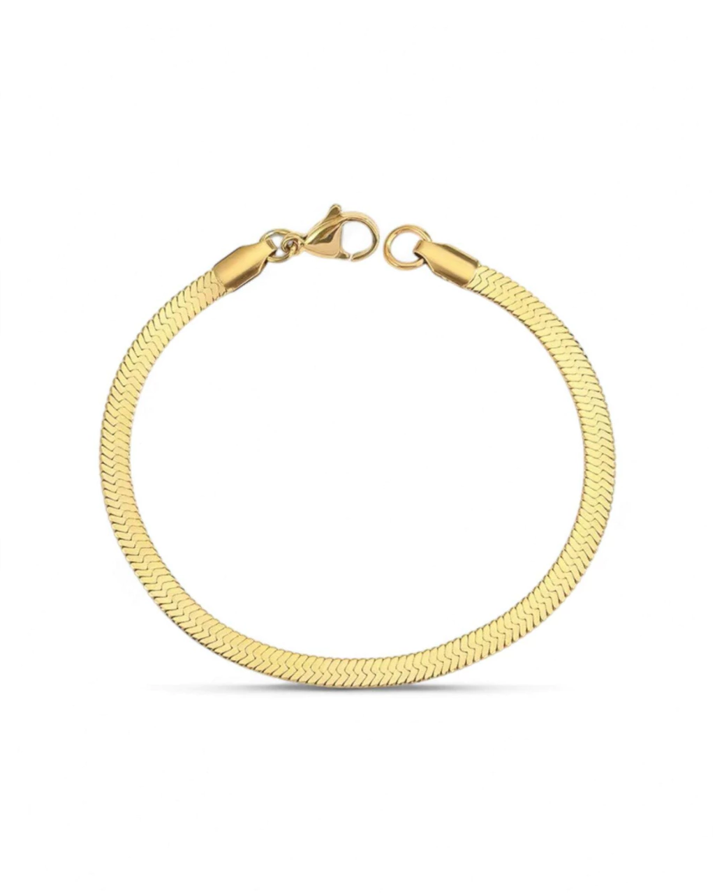 Pulseira Snake de Aço Dourada