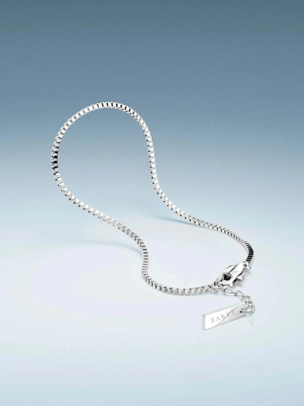 Pulseira Box de Aço com Banho Ouro Branco 18k
