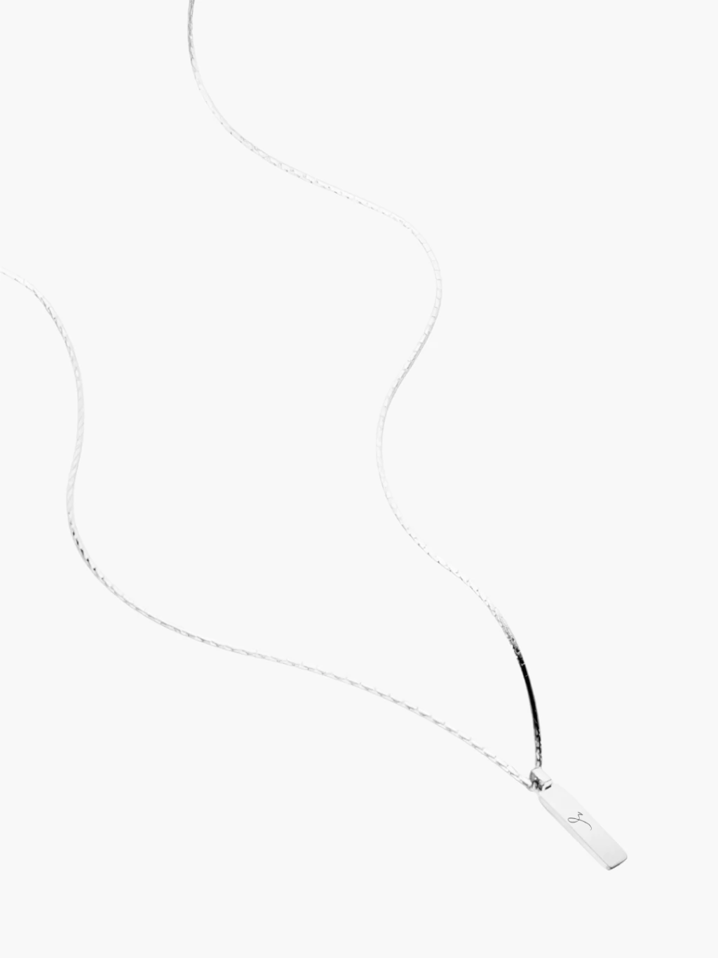 Colar Gentle de Aço com Banho Ouro Branco 18k