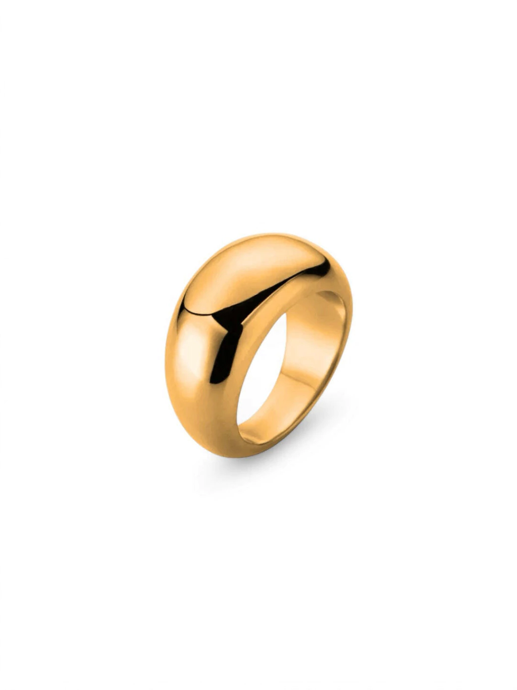 Anel Bianca de Aço Dourado