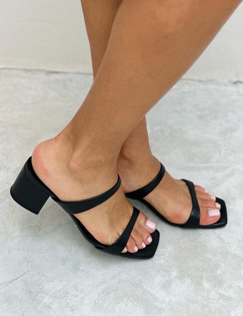 MULE COURO PRETO SL - comprar online