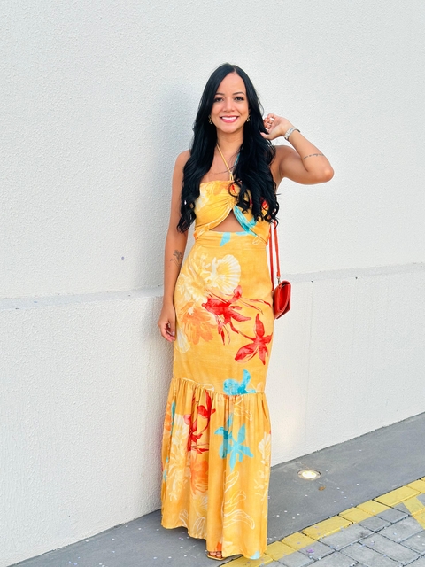 VESTIDO ESTHER AQUARELA FLORIDA MY PLACE - comprar online
