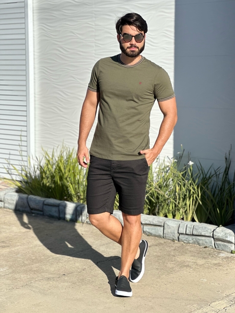 BERMUDA SARJA SPORT PRETO M.POLLO - comprar online