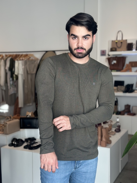 TRICOT LEVE ML SLIM MILITAR M.POLLO - comprar online