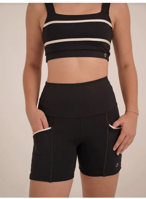 SHORT NICK COM BOLSO NZ PRETO/OFF - comprar online