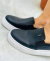 TÊNIS SLIP ON PRETO FLAT BICO REDONDO SL - comprar online