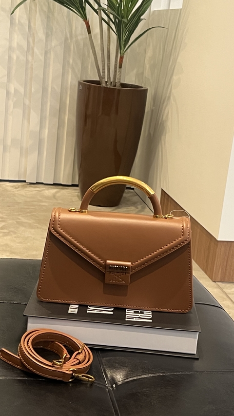 BOLSA ENVELOPE MARROM SOFT DUAS ALÇAS SL - comprar online