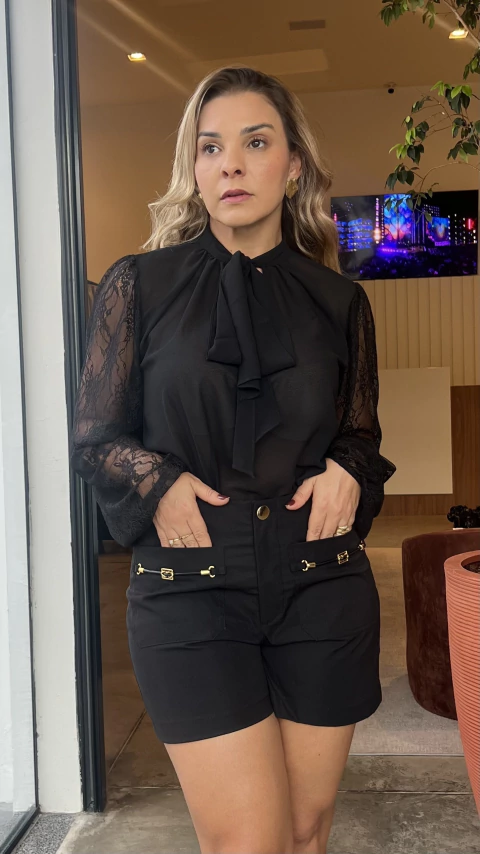 SHORT MIRELA PRETO LOVIT - comprar online