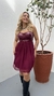VESTIDO BORDÔ INTENSITY OPEN - comprar online