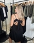 VESTIDO DETALHE CANELADO PRETO CLC na internet