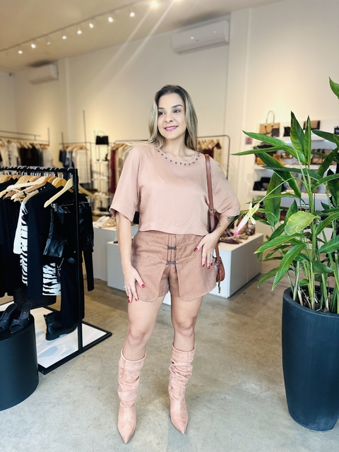 SHORT MARROM TERRA CLARA OPEN - comprar online