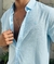 CAMISA MC SLIM GLASS AZUL M.POLLO - comprar online