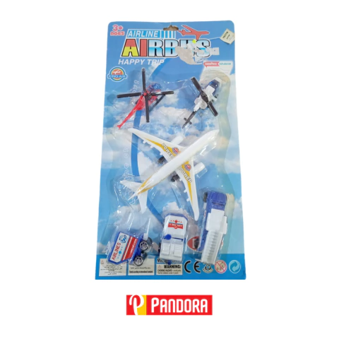 SET DE AVIONES AIRLINE AIRBUS COD:6632 (7460000066322)