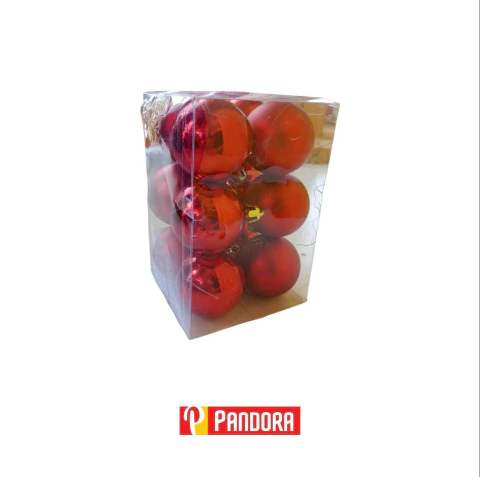 PELOTAS NAVIDEÑAS LISAS Y CON BRILLO NO: W1-5012SM01 (198000000363)