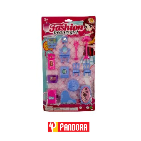 SET DE MUEBLECITOS FASHION BEAUTY GIRL NO.999C (8660000099934)