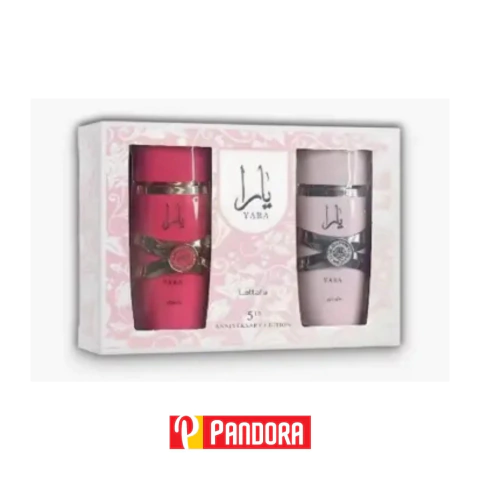 SET ANIVERSARIO LATTAFA YARA CANDY 100ML Y YARA PINK 100ML (6290362346128)