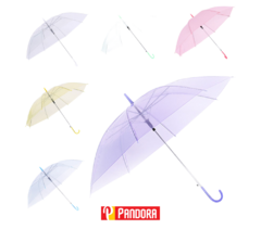PARAGUAS COLOR TRANSPARENTE CHICO (00868)