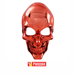 MASCARA CALAVERA METALIZADA ROJA X1 COD:HS5216 (6908312512553)
