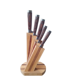 SET CUCHILLOS CON BASE DE MADERA (6925630211111)