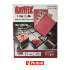 LIJA ROJA RAPIFIX GRANO 180 (7790817301805)
