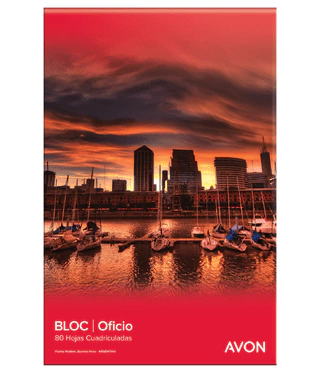 BLOCK OFICIO 80HS CUADRICULADAS AVON (7791762812880)