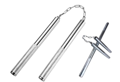 NUNCHAKU BASTON 2 EN 1 METALICO (02428)