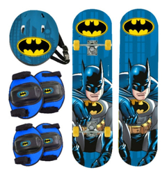 SET SKATE BATMAN CON CASCO + SET DE PROTECCIÓN (7450077091181)