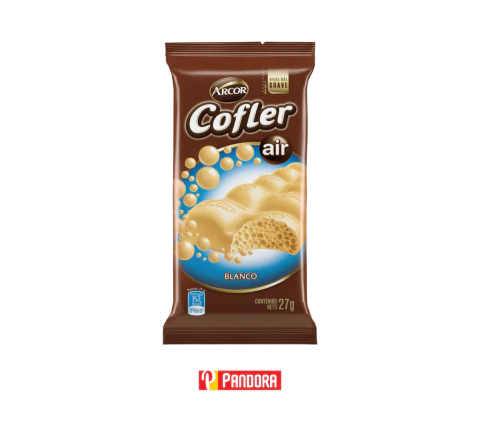 CHOCOLATE COFLER AIR BLANCO 27GR (7790580103378)
